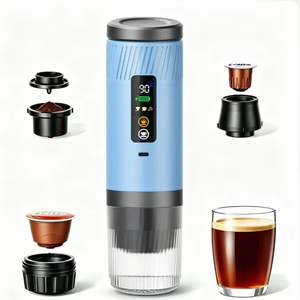 Factory New Portable Espresso Machine LED Display Easy Carry Battery Powered Travel Coffee Maker for Car Home Camping Gym OEM - Product Image 1