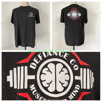 Op maat gemaakte V-hals T-shirts heren groothandel aangepaste print ontwerp katoen polyester leverancier