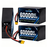 Batterie Li-Ion semi-solide 60000mAh 22.2V 6S 5C en pochette, 350Wh/kg, haute densité énergétique pour drones