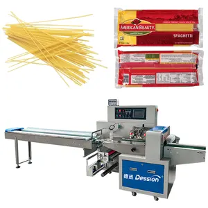 Automatic horizontal pillow spaghetti noodle packing machine italy noodles straight stick rice noodles packaging machine