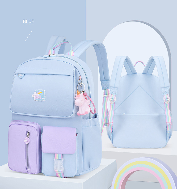 Factory Customized 2021 new fashion primary school students' school bag for grade 1 to Grade 3 to grade 6 boys and girls lightwe