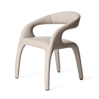 Moderner Italienischer Minimalistischer Gepolsterter Metall-Esszimmerstuhl Wohnmöbel Wohnzimmer