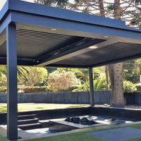 Kits de toit pour pergola de jardin en aluminium Couvre-patio Canopy Designs avec persienne Gazebo Catégorie de produit Stores et volets