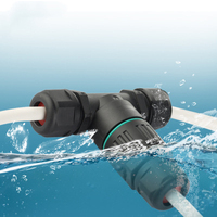 Connecteurs de barre d'éclairage à connexion rapide de type BNC étanches IP68 avec adaptateur de borne en forme de T