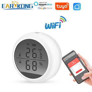 Termómetro higrómetro para interiores, con pantalla LCD, compatible con Alexa, Google Home, Tuya, Sensor de temperatura inteligente, WiFi, Detector de humedad - Product Image 2