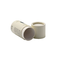 Emballage en tube de baume à lèvres personnalisé en papier écologique Hallpack, tube cylindrique à poussoir, déodorant en tube rond en papier