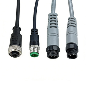 Conector de Aviação M12 com Fio, à Prova d'Água, Sensor de 8 Pinos, Conexão Industrial Macho e Fêmea para Moldagem por Injeção - Product Image 1