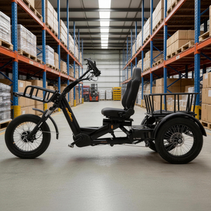 Tricycle adulte 20 pouces 2026 à trois roues pour passagers, 1750W 60Ah, vélo <span class=keywords><strong>cargo</strong></span> à assistance électrique et pédales, 7 vitesses, tricycle électrique longue portée - Product Image 6
