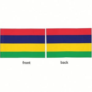 Drapeau de voiture en polyester à clipser pour vitre, motif Mauricien, double couture, qualité supérieure, vente chaude - Product Image 3