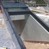 Pérgola de cristal de diseño retráctil deslizante de aluminio moderno OEM, sistema de techo eléctrico para Patio, persiana con patrón de apertura Horizontal