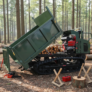 1.5Ton Ingénierie Construction Site Dumpers Mini Rock Crawler Camion à benne basculante Véhicule diesel Transporteur sur chenilles en caoutchouc - Product Image 5