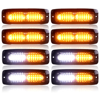 Feux stroboscopiques LED à montage en surface pour camions et voitures, feux de signalisation d'urgence pour calandre de véhicule