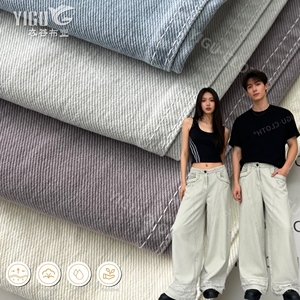Non Stretch Combed 100% Cotton Woven Fabric 8*8 Left Twill Brushed Heavyweight Plain Dyed Textile 300-310gsm 150cm for Girls - Product Image 2