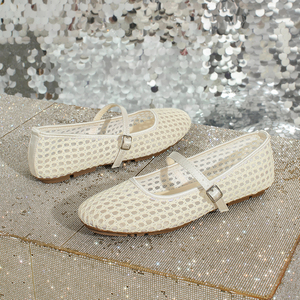 <span class=keywords><strong>Ballerine</strong></span> da Donna di Tendenza, alla Moda, Traspiranti in Rete con Ricamo, Eleganti con <span class=keywords><strong>Cinturino</strong></span> Regolabile, Casual - Product Image 4