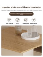 Moderner Ausziehbarer Esstisch Multifunktionaler Platzsparender Sperrholz-Wohnzimmertisch Klappbarer Tisch für Kleine Wohnungen