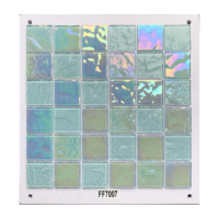 Mosaïque de verre bleue 300x300 pour crédence de cuisine, carrelage de sol de salle de bain et piscine