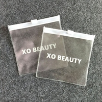 Sac d'emballage en plastique transparent PVC personnalisé, sacs à bijoux en PVC de haute qualité, sac à fermeture éclair pour boucles d'oreilles avec logo personnalisé