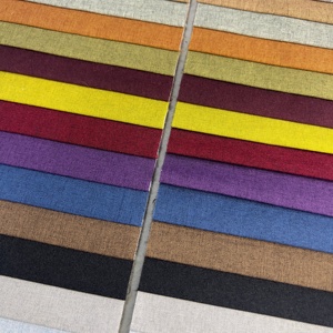 Woven Breathable Dyed 100% Polyester Linen <strong>Fabric</strong> <strong>Medium</strong> Weight 130gsm 150cm Width for Home Furnishing &amp; Storage Boxes - Product Image 3
