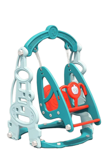 <span class=keywords><strong>Set</strong></span> da Gioco per Bambini con Scivolo in Plastica e Altalena da Giardino, Attrezzatura Ispirata ai Parchi Divertimento per Bambini e Neonati, Ideale per Aree Gioco in Aeroporto - Product Image 4
