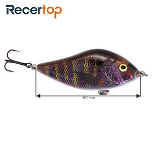 4 ''esca da pesca con esca per Pike Jerk non verniciata - Product Image 3