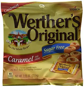 Werther's Hard Candy Original, sans sucre Caramel, 2.75 once (1 sachet)