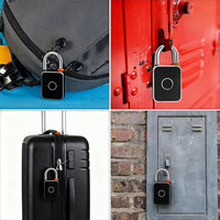 Cadenas intelligent avec empreinte digitale, serrure de casier avec application Tuya, mini cadenas sans clé, convient aux sacs, bagages, boîtes à outils, casiers de gym