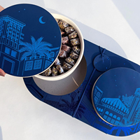 Boîtes de luxe personnalisées pour chocolats, dattes, macarons et desserts, idéales pour le Ramadan – Emballage cadeau pour chocolats, dattes et biscuits