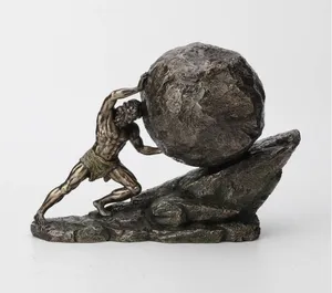 Nhựa sisyphus và vượt thời gian megalithic lạnh-cast tượng cho trang trí nội thất