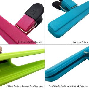 مجموعة من 12 مشبك بلاستيكي ملون لختم أكياس الطعام وحفظها في المطبخ - Product Image 4