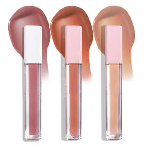 Hot Selling 7ml Empty White Black pink Lip Gloss Tube Containers with Wands <b>Custom</b> logo Private Label Lipgloss with Box - Product Image 2