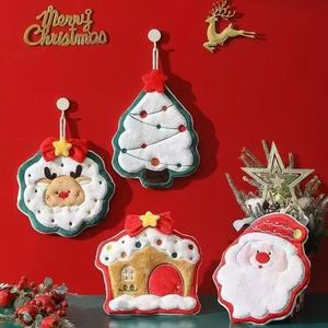 Custom Wholesale Christmas <b>Hand</b> <b>Towels</b>, Odor-resistant, Hangable <b>Kitchen</b> Quick-drying Rags, <b>Kitchen</b> <b>Towels</b> - Product Image 1