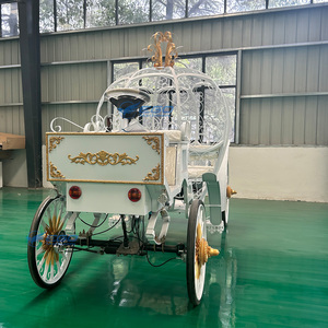 Chariots de mariage en forme de citrouille de Cendrillon à prix d'usine, calèches royales de Cendrillon pour princesse - Product Image 3