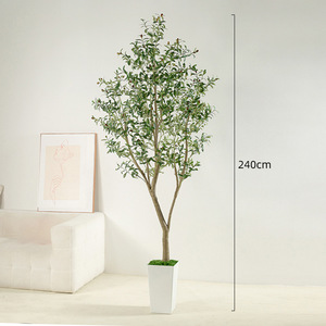 Grand olivier artificiel en pot pour intérieur, plantes vertes pour la maison, le salon, les fenêtres et la décoration des centres commerciaux - Product Image 3