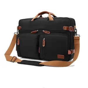 cross border exclusive supply Men's business travel office notebook desktop detachable concealed shoulder straps canvas backpack