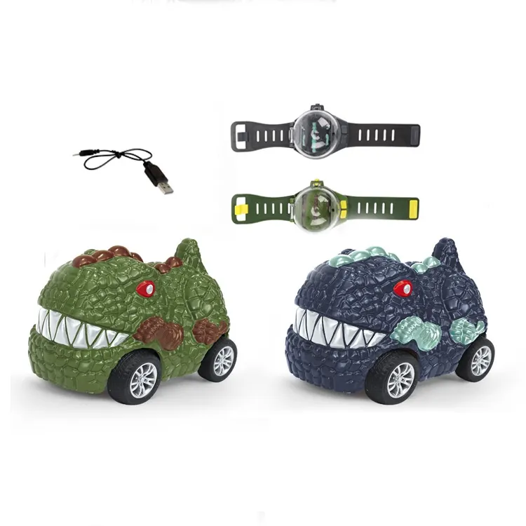 ITTL-mini coche a control remoto, reloj de plástico, control de dinosaurio, juguetes para niños