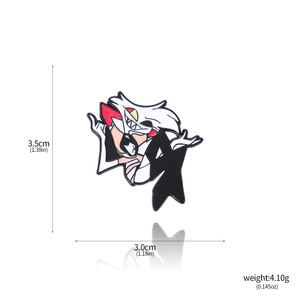 41 estilos DIY Pins insignia Metal Crafts Hazbin <span class=keywords><strong>Hotel</strong></span> Charlie Morningstar Vaggie solapa broches joyería aleación Anime <span class=keywords><strong>broche</strong></span> - Product Image 5
