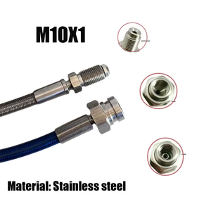 Extensión Universal para Soporte de 14 Pulgadas, Línea de Freno Hidráulico Delantero para Motocicleta, de Acero Inoxidable Trenzado, Aprobada por DOT, Fácil Instalación - Product Image 2