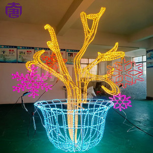 Lumière de motif de vase de Noël IP65 de haute qualité pour les décorations de paysage de maison et de vacances - Product Image 2