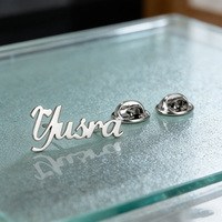 Pin de solapa personalizado DIY, accesorios de metal, insignia de moda, broche con diseño, acero inoxidable, logotipo personalizado, nombre, pines esmaltados