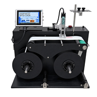 Machine de codage d'étiquettes à jet d'encre thermique TIJ avec système d'impression de codes-barres, QR codes et données variables rouleau à rouleau pour étiquettes