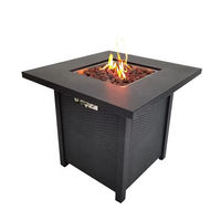 Table de foyer en acier au propane de 28 pouces
