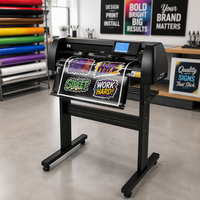 Traceur de découpe de vinyle 870 mm, machine de découpe de signalétique avec écran LCD 28 pouces et support au sol