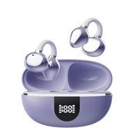 Écouteurs sportifs ouverts de style boucles d'oreilles, tendance, avec affichage numérique, faible latence, ANC, BT6.0, étanches IPX-4, son surround 360HiFi
