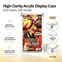 Boîte de présentation magnétique en acrylique transparente personnalisée, écologique et anti-UV, pour cartes One Piece TCG PRB02 BEST Vol.2 Booster Box