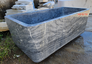 อ่างอาบน้ำรูปวงรีสั่งทำพิเศษสุดหรูหราทันสมัย สีฟ้าซาฟิร แบบตั้งพื้น สำหรับแช่ตัวในห้องน้ำ วิลล่า โรงแรม บ้าน - Product Image 2