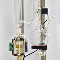 Unité de réacteur de distillation de verre de laboratoire 3L, distillation d'extraction de colonne