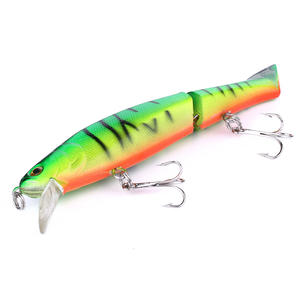 Оптовая продажа, рыболовные снасти 12 см, многошарнирная жесткая плавающая приманка, 2 секции, шарнирная рыболовная приманка - Product Image 3