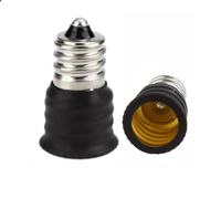 Adaptateur de douille de lampe E12 vers E14 en gros pour lustre, bougie et lampe à maïs