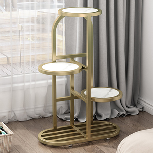Présentoirs en métal et bois pour fleurs artificielles, étagères multicouches pour décoration de mariage, jardin et balcon - Product Image 2