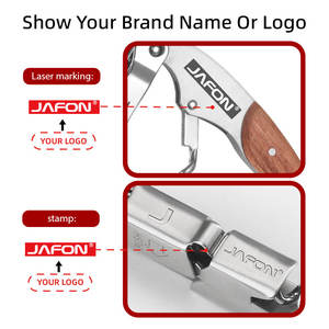 Jafon OEM profesional personalizado Logo sacacorchos madera vino abrebotellas palisandro camareros sacacorchos - Product Image 3